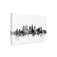 thumbnail image 3 of Trademark Fine Art Michael Tompsett Atlanta Georgia Skyline B&W Canvas Wall Art - 16x24, 3 of 5