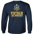 thumbnail image 3 of Fair Game Proud Vietnam Veteran Eagle Long Sleeve Shirt-Navy-Medium, 3 of 5