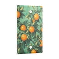 thumbnail image 2 of Yayeee Blank Wall Plate Cover 1-Gang 4.5"x2.7" Home Unused Decorative Outlet, Orange Tree Pattern, 2 of 7