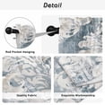 thumbnail image 5 of Vintage White Beige Floral Tier Curtains, Abstract Art Flower Light Filtering Kitchen Curtains, 2Pcs Rod Pocket Half Window Treatments Panels for Sink Cafe Cabinet Camper 27.5x24 Inches, 5 of 9