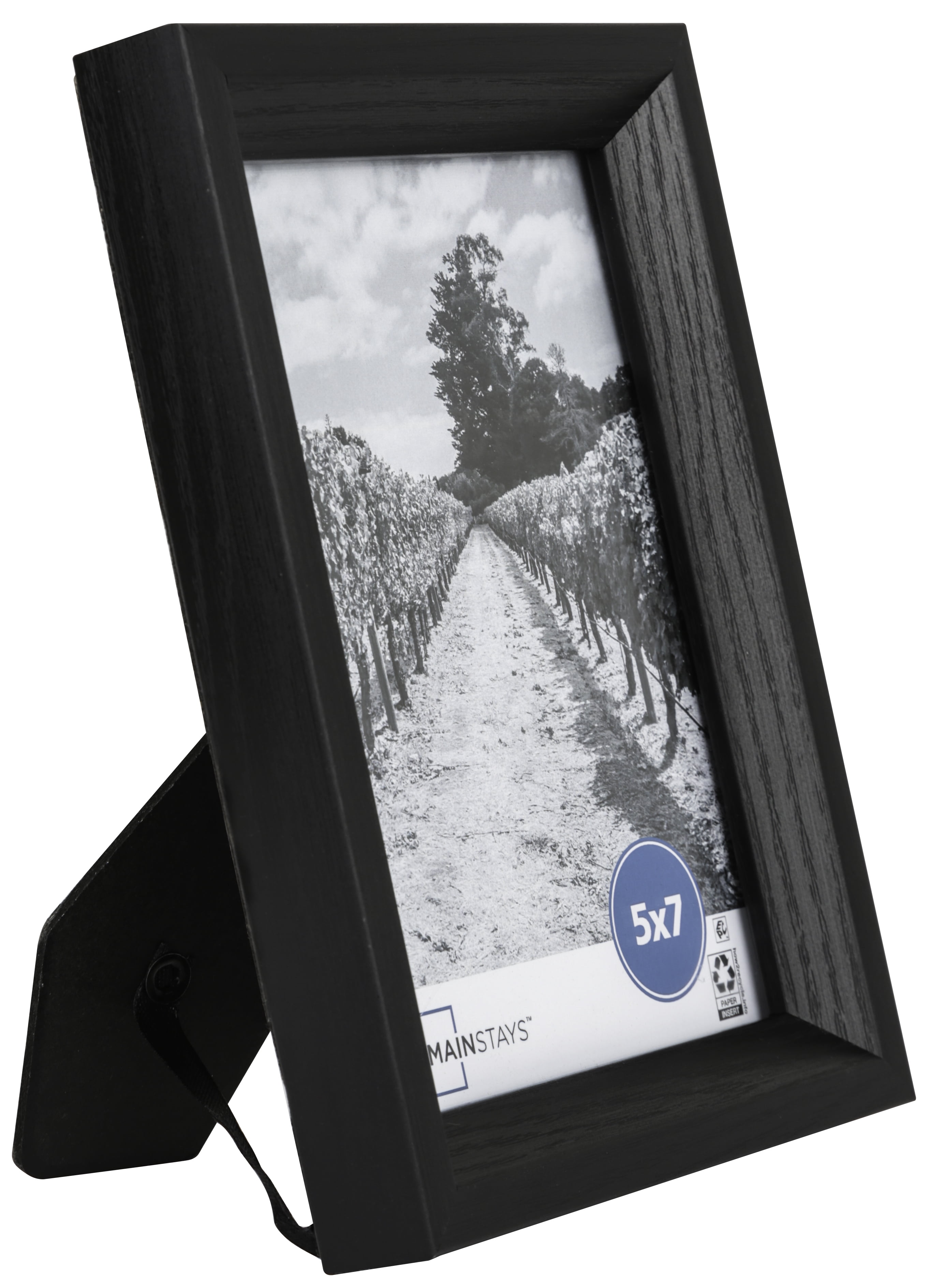 Mainstays 5 x 7 Bevel Black Tabletop Picture Frame