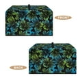 thumbnail image 5 of Whosucclay Blue Green Hibiscus Print Microwave Oven Cover, Dustproof Water Resistant Machine Protector Oil-Proof Decorative Kitchen Appliance Cover 20.9" x 15.7" x 12.4"inches-L, 5 of 7