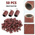 thumbnail image 2 of Accessories Sanding Drum Rotary Tool Grinding Head Kit Polishing Red Sandpaper 12.5mm Height 50 Pcs 80#/120#/180#, 2 of 2