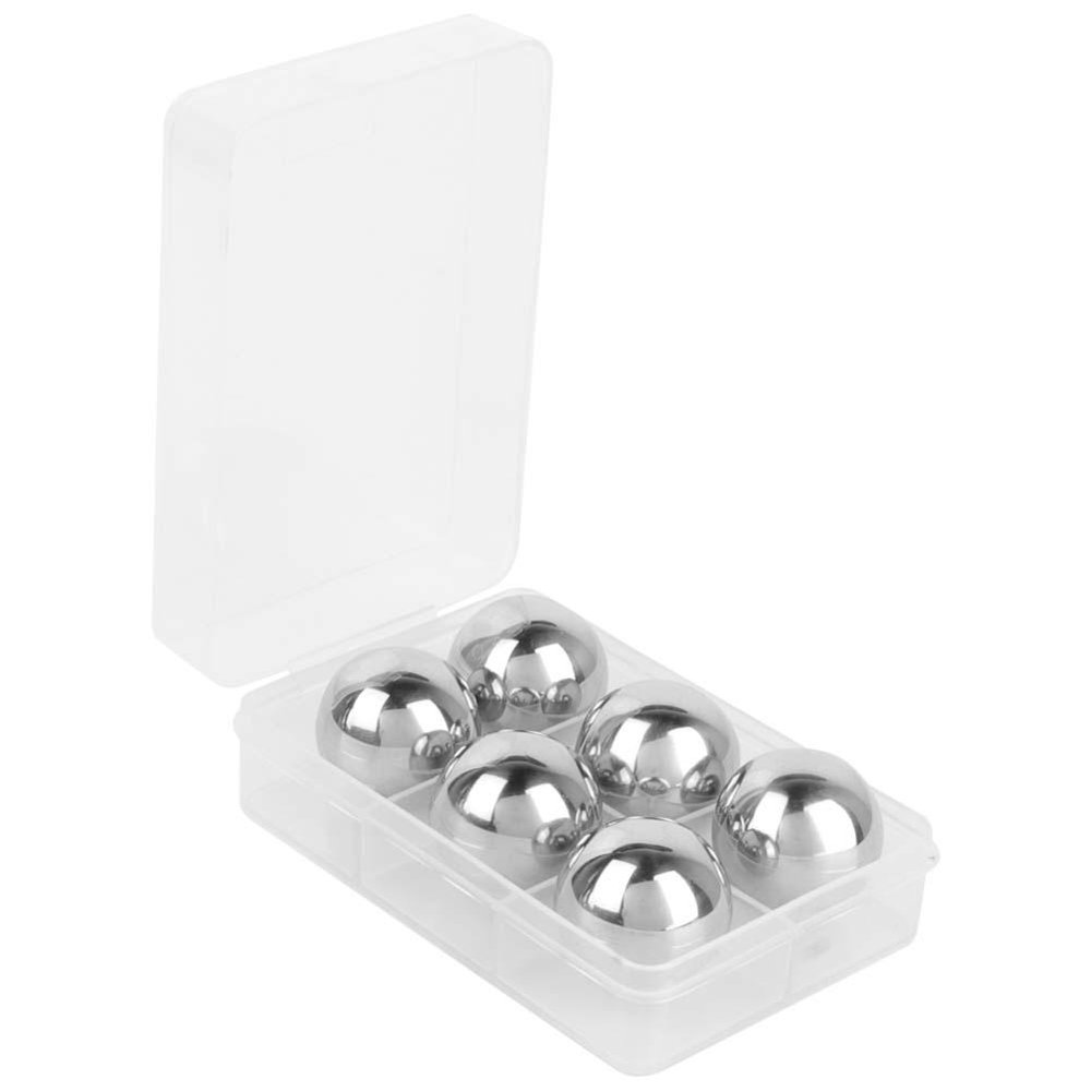OTVIAP Stainless Steel Ice Cube, Cooling Ball,6Pcs Stainless Steel Ice