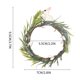 thumbnail image 3 of Servilletero de Pascua, Perfecto Matcha y Madera, Elegantes Hojas Artificiales, Perfectos Banquetes y Celebraciones, Ideal Bodas y Cenas, Juego 4, 5 X 5 Cm, 3 of 7