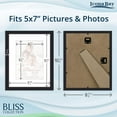 thumbnail image 2 of Icona Bay 8x10 Black Picture Frame W/ 5x7 Mat, 1 PK, Bliss Tabletop Frames, 2 of 7