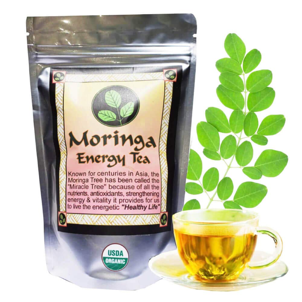 MORINGA ENERGY TEA by Moringa Energy Life  Fresh USDA Organic Loose Leaf Tea 3 oz