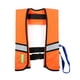 thumbnail image 3 of Chaleco salvavidas inflable para adultos con reflejantes - Activación automática naranja (sin cilindro de gas), 3 of 7