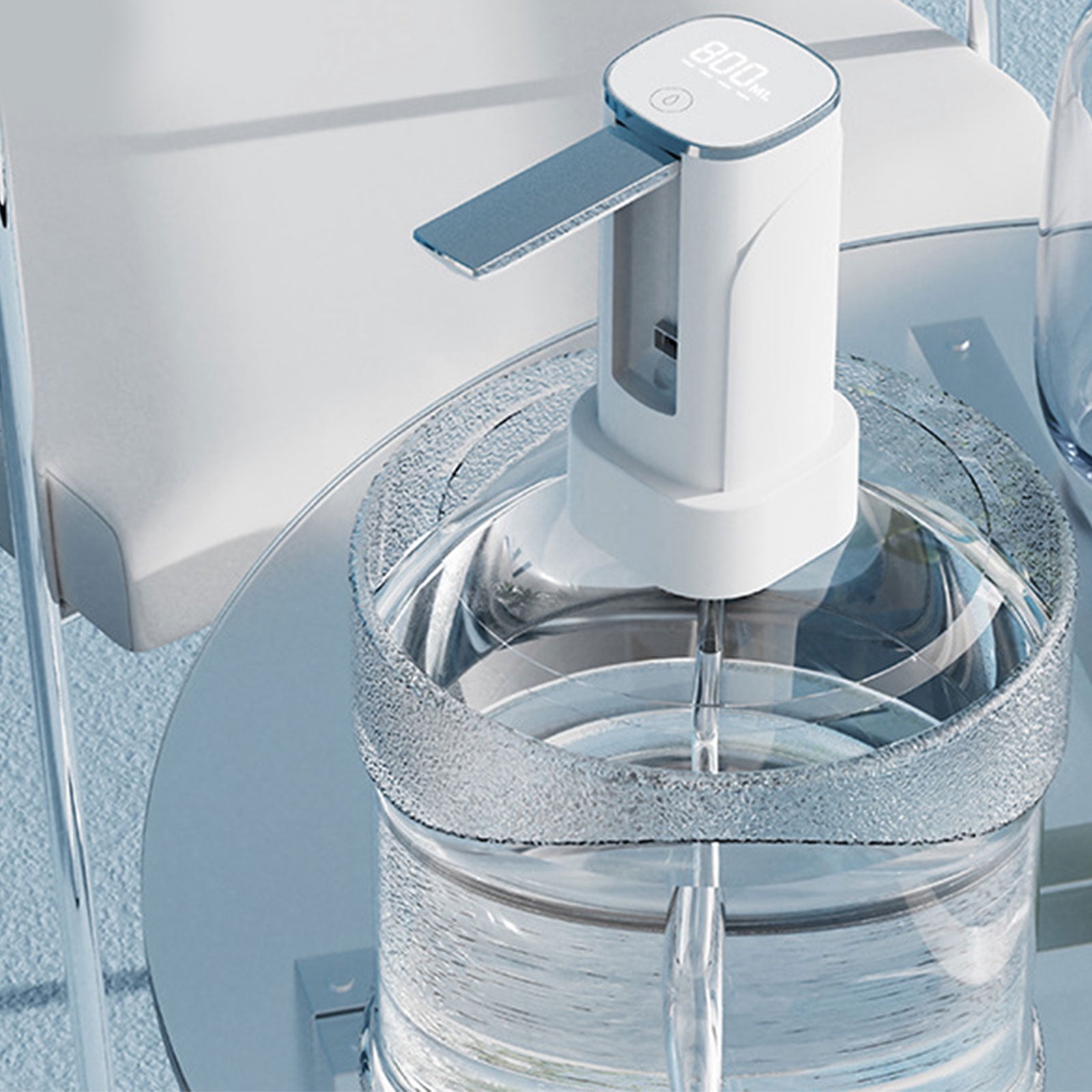 Water Dispenser for Bottle Upgraded LED Display Quantitative Setting Drinking Water Foldable Low Noise Dispenser