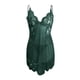 thumbnail image 1 of Gibobby Lencería de encaje para dormir Vestido de lencería sin mangas a la para mujer, lencería de juego de rol, lencería Sexy de encaje, ropa interior de malla Floral (Verde, L), 1 of 5