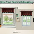 thumbnail image 5 of Park Designs Buffalo Check Lined Layered Valance 72" x 16", 5 of 6