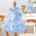 thumbnail image 4 of UOSIA Pet Denim Dress with Cute Bow-Knot Comfy Vest Skirt Lace Trim Tutu Clothes, 4 of 6