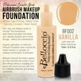 thumbnail image 2 of Belloccio VANILLA Color Shade Belloccio Professional Airbrush Makeup Foundation, 1/2 oz., 2 of 5