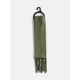 thumbnail image 4 of No Boundaries Women's Solid Scarf with Fringe, Sea Turtle, 4 of 4