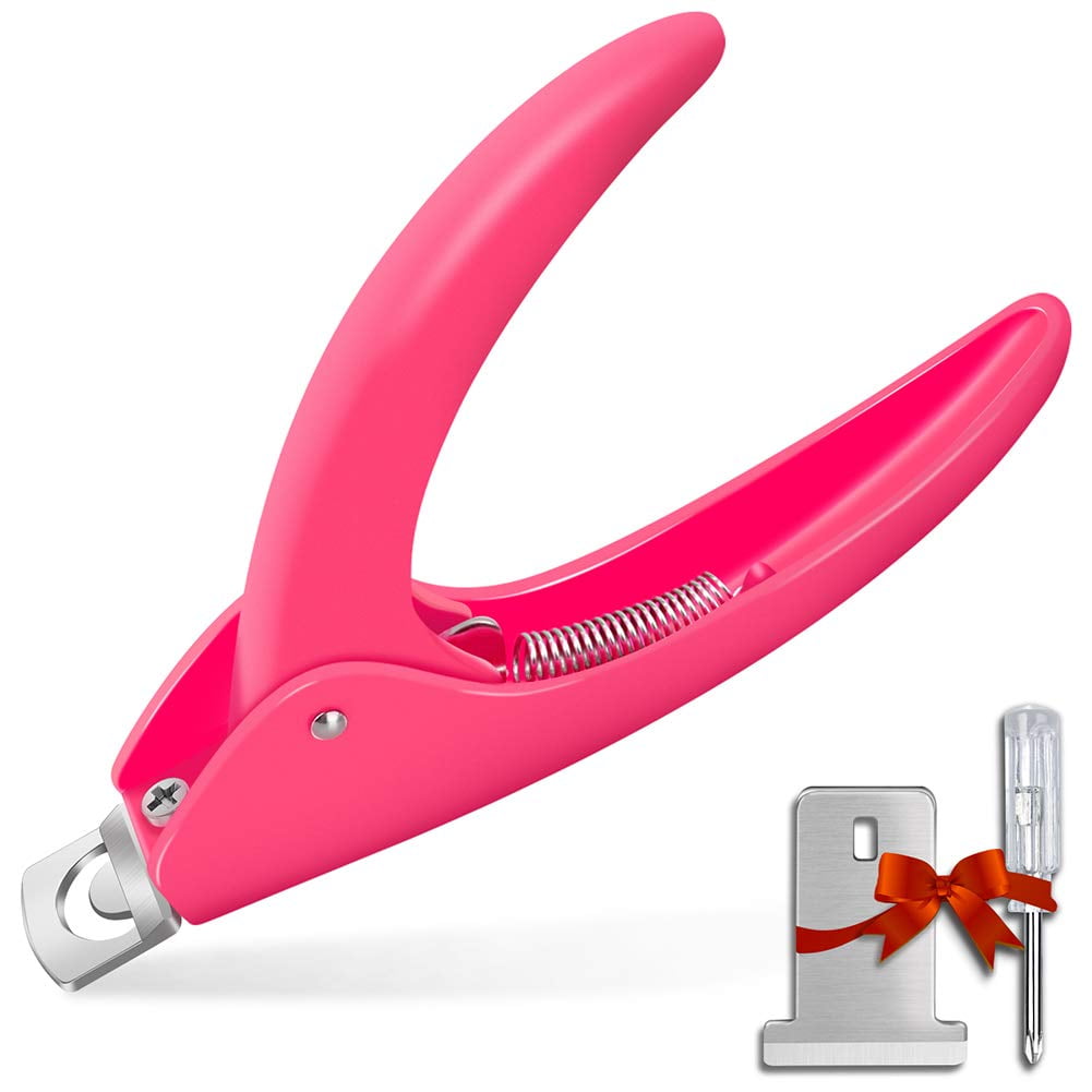 Pink Adjustable Artificial Acrylic Fake Nail False Nail Tip Clipper