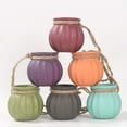 thumbnail image 4 of Thinsony Self Absorbing Ceramic Hanging Plant Pot Corrosion-Resistant Succulent Planter Water transfer Color, 4 of 6