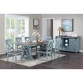 thumbnail image 5 of Coast to Coast Imports Bar Harbor Blue Crossback Wood Dining Chairs - Set of 2, 5 of 7