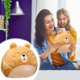 thumbnail image 2 of Almohada de peluche con forma de animal para calentar manos, decoración del hogar, 30 cm, 2 of 5
