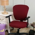 thumbnail image 3 of Housses de Chaise de Bureau Extensibles à Grand Application pour un Style Moderne Housse de Chaise Siège de Chaise Doux Camée, 3 of 9
