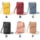 thumbnail image 4 of Guardurnaity Bolso de teléfono para mujer, bolso de hombro ajustable para móvil, monedero, decoración de cuero, tarjetero, billetera Bolsas de mensajero y de hombro Albaricoque Guardurnaity AP002884-06, 4 of 6