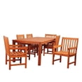 thumbnail image 2 of Amazonia Bristol 7 Piece Eucalyptus Rectangular Dining Set, 2 of 7
