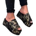 thumbnail image 3 of CBGELRT Womens Sandals Camouflage Womens Sandal Slides Women Summer Cloth Camouflageslip On Casual Open Toe Wedges Comfortable Beach Shoes Sandals Platform Mules for Women, 3 of 5