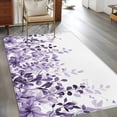 thumbnail image 2 of Area Rug for Living Room, Purple Non-Slip Indoor Large Carpet for Bedroom/Dining Room, Eucalyptus Leaves Washable Low-Profile Rectangle Floor Runner Rugs - 4 x 6 Ft, 2 of 8