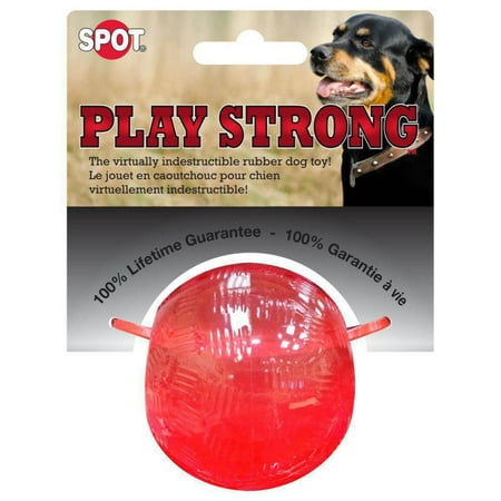 UPC: 0077234540008 | Spot Play Strong Rubber Ball Dog Toy – Red 2.5 Diameter
