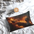 thumbnail image 3 of Cauagu Cool Fire Man Print Pillow Covers with Envelope Closure,1PC Pillow Cases Decorative Pillow Case for Bed & Couch, Pillows Not Included-16"x24", 3 of 6
