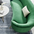 thumbnail image 4 of Sofa, Green, Velvet, Modern Contemporary, Mid Century Living Hotel Lounge Cafe Lobby, 4 of 8