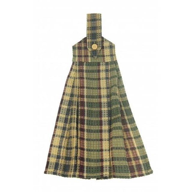 Mr. MJs Trading AG-36263 Hanging & Tie Button Towel, Army