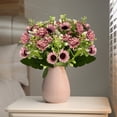 thumbnail image 6 of JHyouerji Artificial Flowers 15 Heads Faux Bouquet Florals Arrangements Decor for Farmhouse Home Wedding Table Centerpiece, Fake Plastic Flower for Vase Decoration, 6 of 7