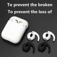 thumbnail image 3 of 6 Pairs Ear Cover Compatible with AirPods 1 and 2 Ear Tips,Anti-Drop Ear Hook Gel Headphones Earphones Protective Accessories Tips, 3 of 11
