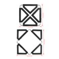 2024 Silicone Trivet Mat Stainless Steel Hot Pot Holder NonSlip