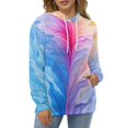 thumbnail image 4 of Colorful Abstract Feather Art Men's Women New Sweatshirt Hoodie Men's Plus Size Sweatshirt Hooded Sweatshirt 3d Printed Street Men's Cloth, 4 of 6
