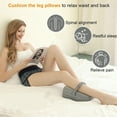 thumbnail image 5 of Leg Pillow, Knee Pillow for Side Sleepers, Butterfly Hollow Design Aligns, Knee Cushion for Sleeping,Suitable for Relieving Leg, Back, Knee Pain,Navy, 5 of 6