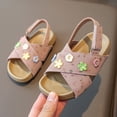 thumbnail image 4 of Tigivemen Flower Girl Dressy Sandal Comfortable Summer Shoes Sweet Kids Toddler Sandals with Soft Sole Purple Size 9, 4 of 6