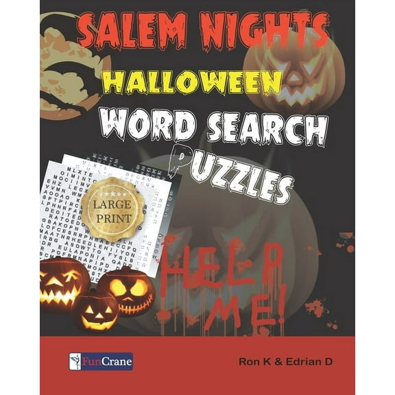 Word Search Puzzles Salem Nights: Halloween Word Search Puzzles, Book 1, (Paperback)