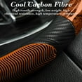 thumbnail image 4 of Universal Silicone Steering Wheel Cover - Non-Slip Grip 14"-16" Diameter, All-Season Breathable Leatherette Protector for Driving Safety(Brown,A), 4 of 6