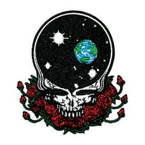 Grateful Dead Men's Embroidered Patch Black