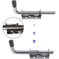 thumbnail image 2 of Pasador de pestillo con resorte, cerradura de metal con perno de barril de acero inoxidable con agarre, pasador de pestillo de resorte resistente para puerta de patio, puerta de co, 2 of 5