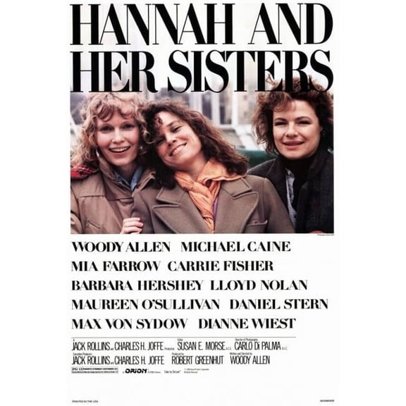 Pop Culture Graphics MOVIF5382 Hannah & Her Sisters Movie Poster Print, 27 x 40