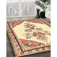 thumbnail image 3 of Ahgly Company Machine Washable Indoor Rectangle Traditional Khaki Gold Area Rugs, 2' x 3', 3 of 7