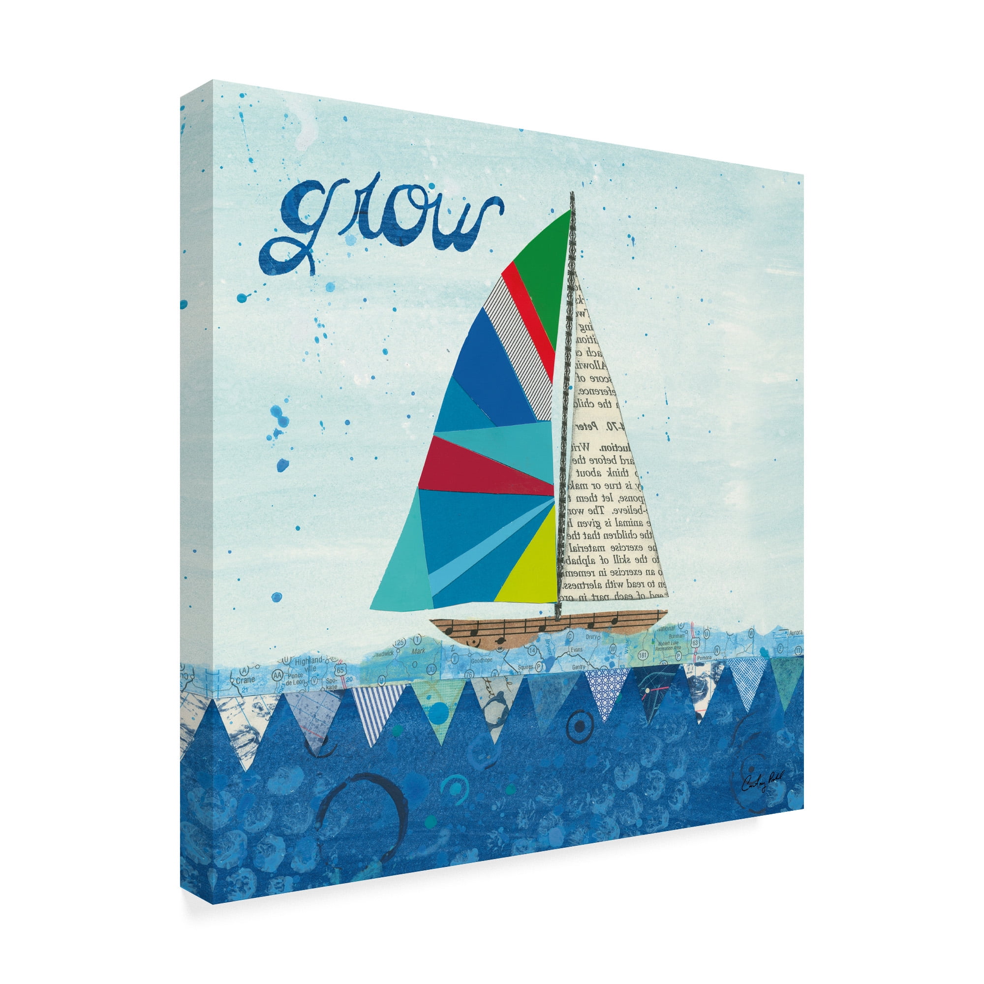 Trademark Fine Art 'Rainbow Spinnakers III' Canvas Art by Courtney Prahl