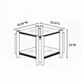 thumbnail image 6 of Unique 3-Piece Coffee Table Set - Stainless Steel & Double-Glass for Living Room/Home Office, 6 of 8