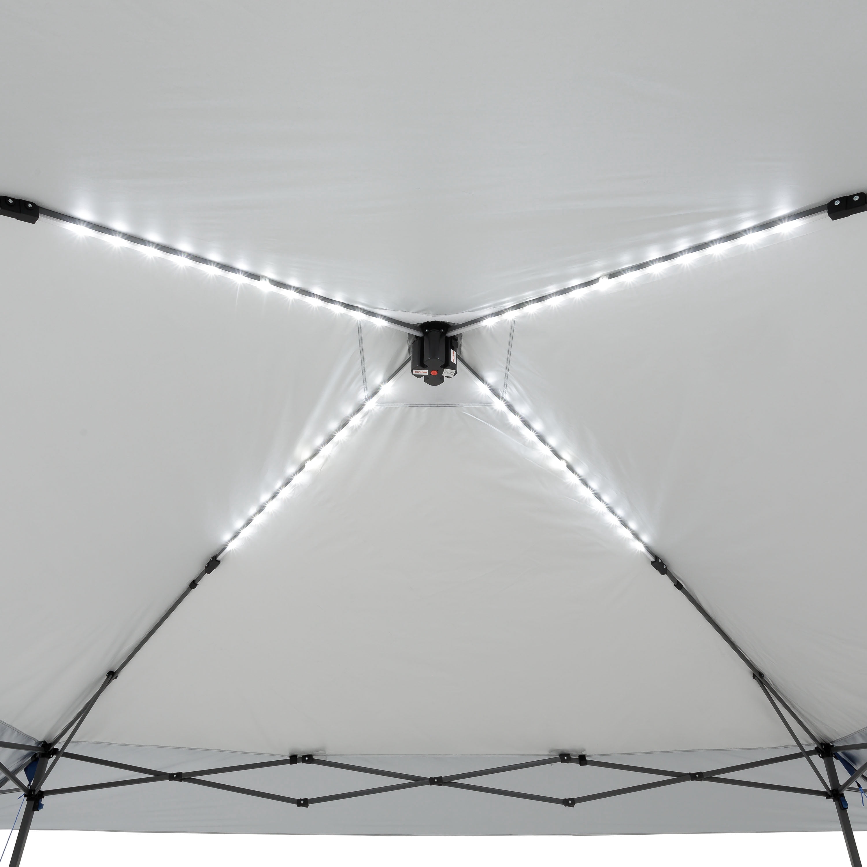 Ozark Trail 14' x 14' Instant Lighted Canopy for Camping - Blue, Gray