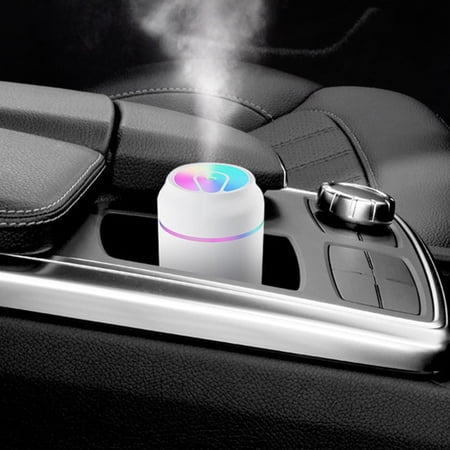 Gcvizuso Humidifier, Humidifier for Room, Cool Aromatherapy Humidifier, USB 2 Gear Desktop Cute Humidifier With LED Ambient For Car, Office, Bedroom&Living Room