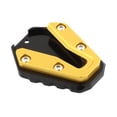 thumbnail image 4 of DYNWAVECA Motorcycle Kickstand Pad, Side Parking Stand Extension Plate, Study Enlarged Foot Base Extend Plate for 368G Accs Gold, 4 of 9