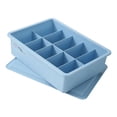 thumbnail image 1 of Organizador de armario Soledad Caja de almacenamiento de Calcetines de ropa interior 10 rejillas Azul, 1 of 7