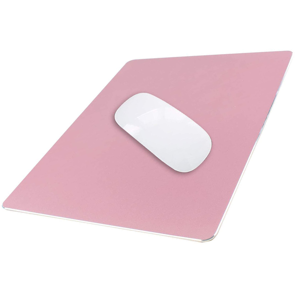 Aluminum Metal Mouse Pad Gaming Mouse Pad Aluminum Mouse Pad, Mouse Pad with A Smooth Precision Surface and Non-slip Rubber Base Rose gold - image 1 of 8
